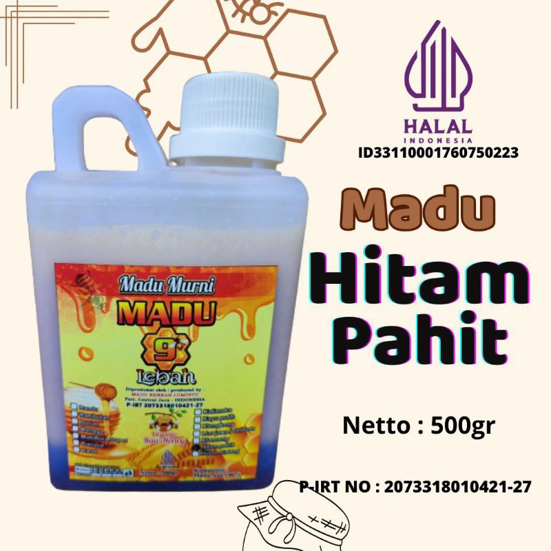 

Madu Hitam Pahit 500gram Liar Hutan Asli Murni Raw Honey Original