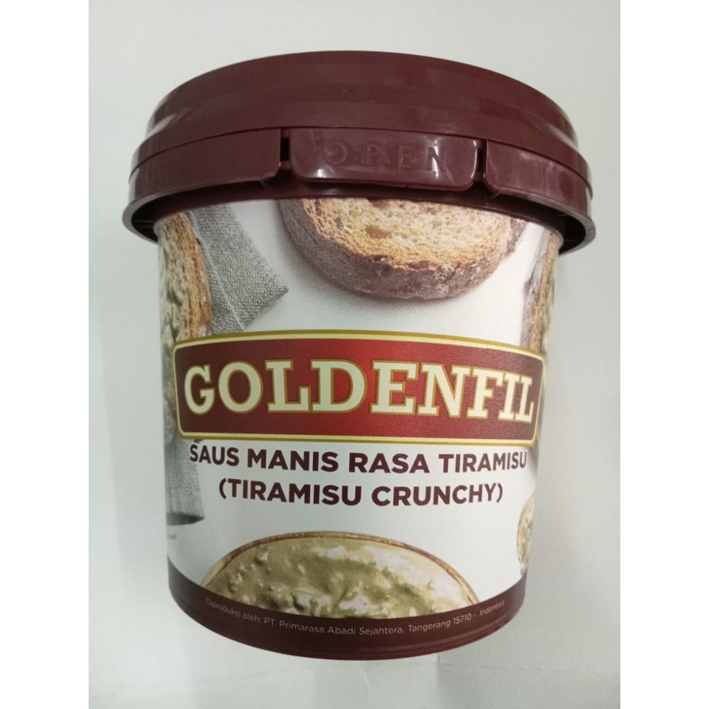

Goldenfill Tiramisu crunchy 1 kg / selai jam filling isian