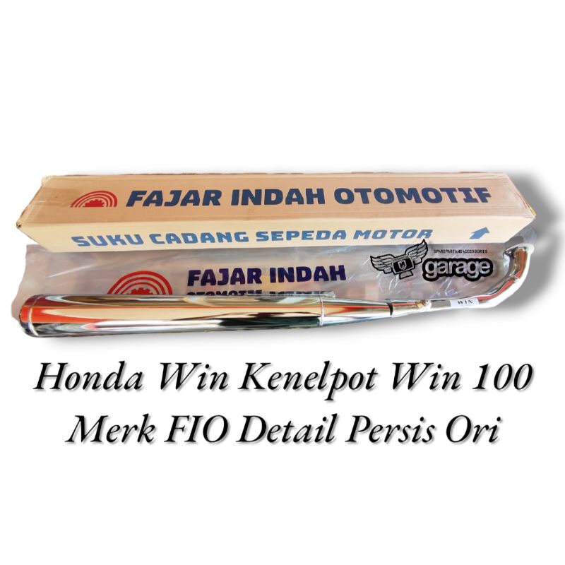 Knalpot Honda Win PIO Kenelpot Win 100 Merk PIO Detail Persis Ori
