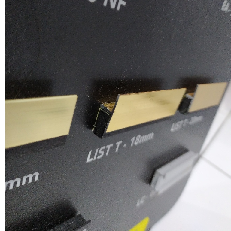 NEW FIT ALUMINIUM PROFILE ALUMINIUM LIST EDGING PLAT LIST T 12MM LIST T 12 MM