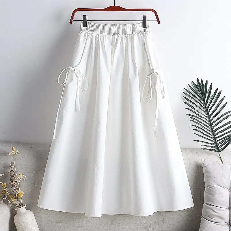 Rok Wanita DANIELA SKIRT BO Bahan KATUN LINEN Size M L XL XXL Dan XXL Rok Panjang Wanita Jumbo Korea