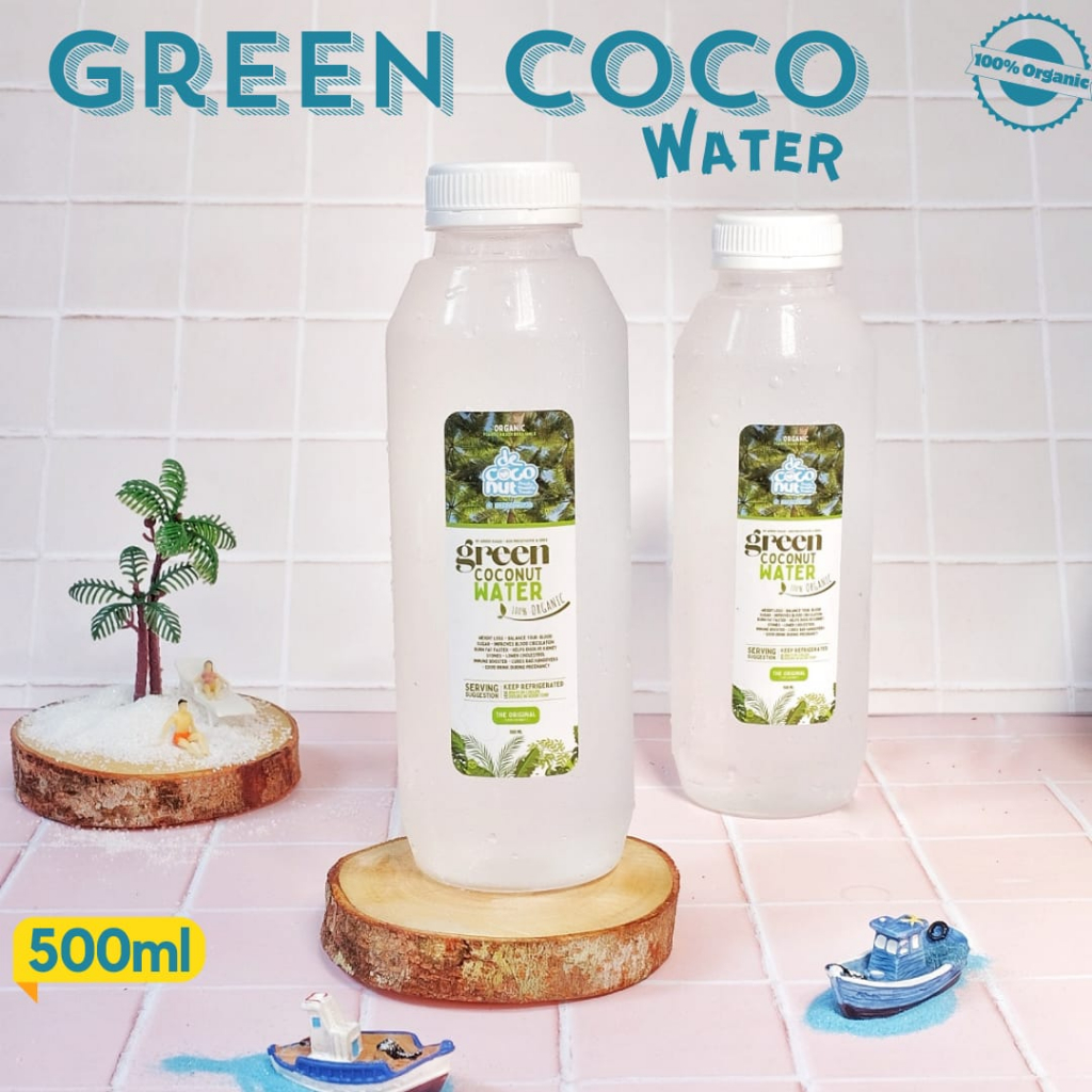 

Green Coconut Water(Air Kelapa Ijo) 500ml, Minuman Sehat dan Segar 100% air kelapa ijo