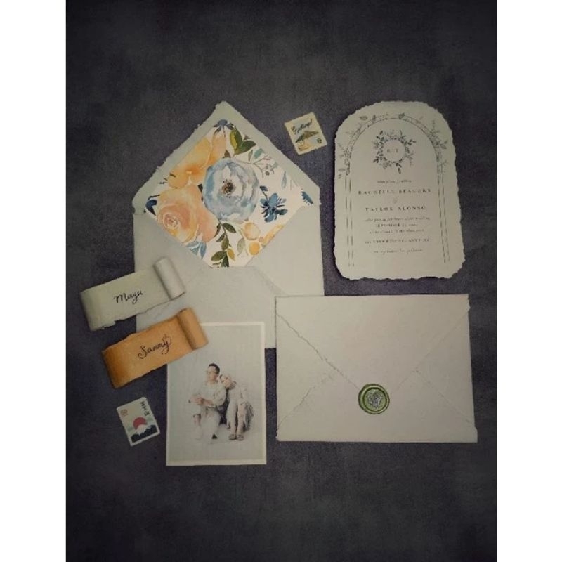

Amplop Handmade C6 Sage Green – Vintage & Unik, Kertas Daur Ulang