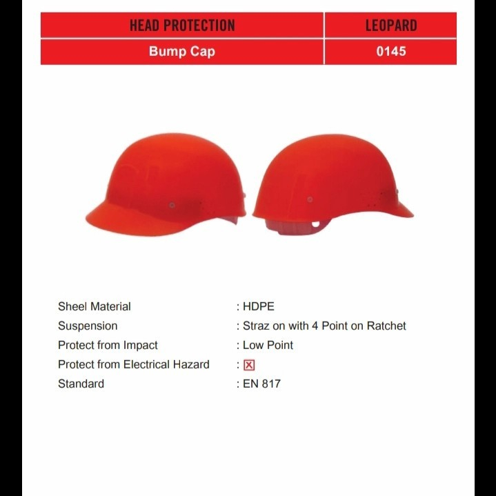 Helm Safety Proyek Bump Cap Leopard (0145) Helm Leopard Bump Cap Alat Pertukangan