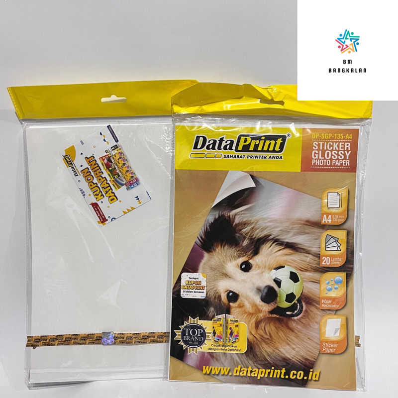 

Kertas Stiker DATAPRINT A4 Glossy Photo Paper SGP 135 gsm