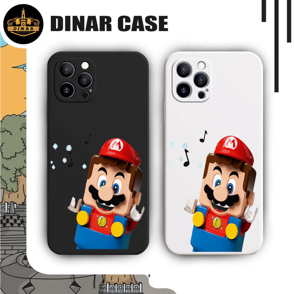 Softcase Infinix Smart 6 7 hot 9play 10play 10T 11 11s 12 play Note 12 X657.   Motif Gambar  mario D