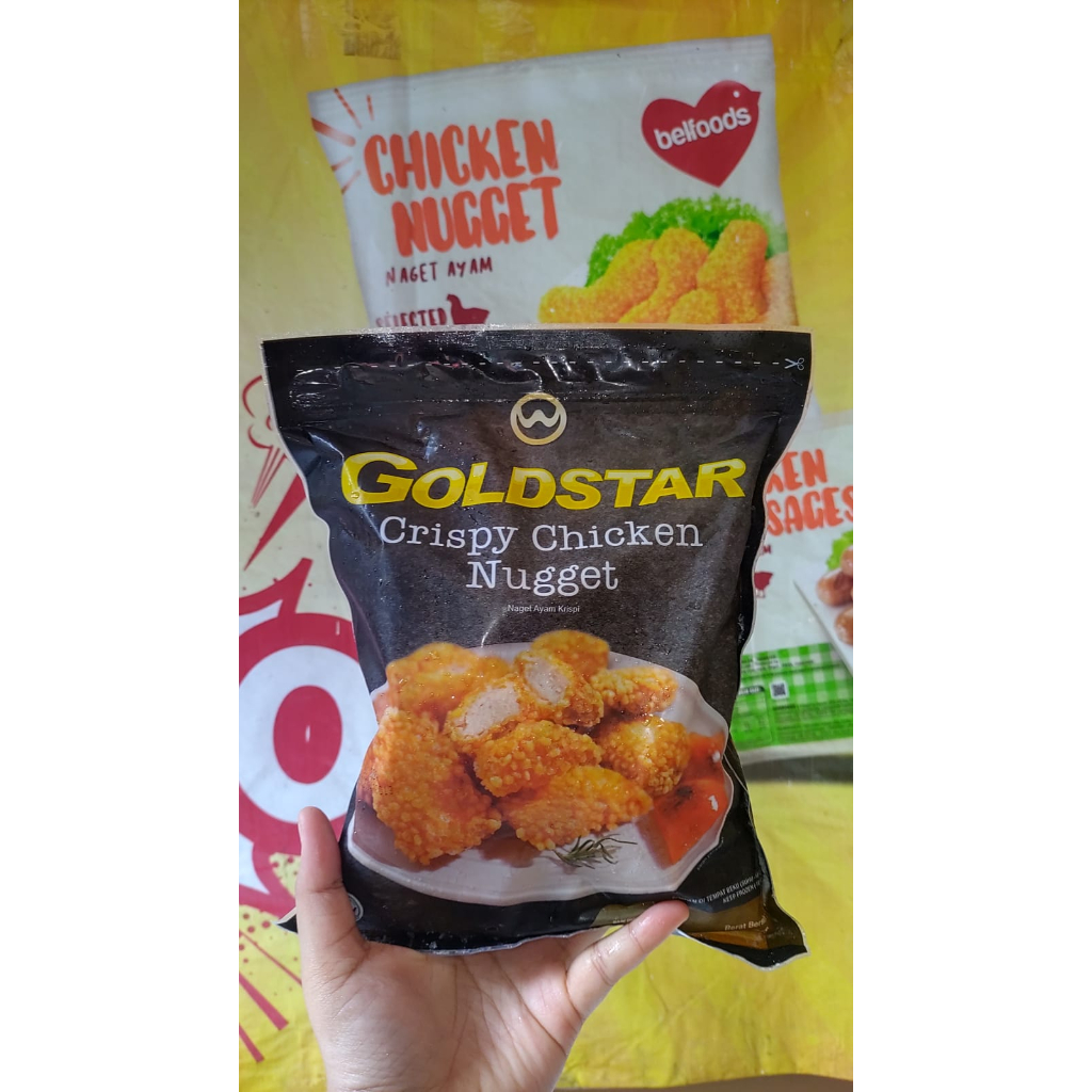 

Goldstar nugget ayam crispy 500gr