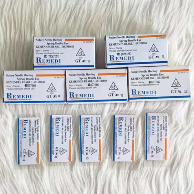 Suture Needle Hecting GT. Jarum Hekting Kulit. Nald Heckting Kulit. Jarum Hecting Kulit GT.