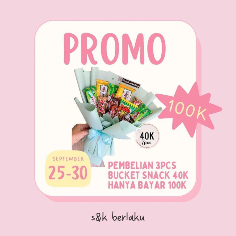 

PROMO 3 bucket hanya 100k