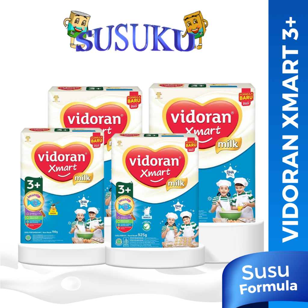 

Vidoran Xmart 3+ 700gr/925gr Rasa Vanila/Madu