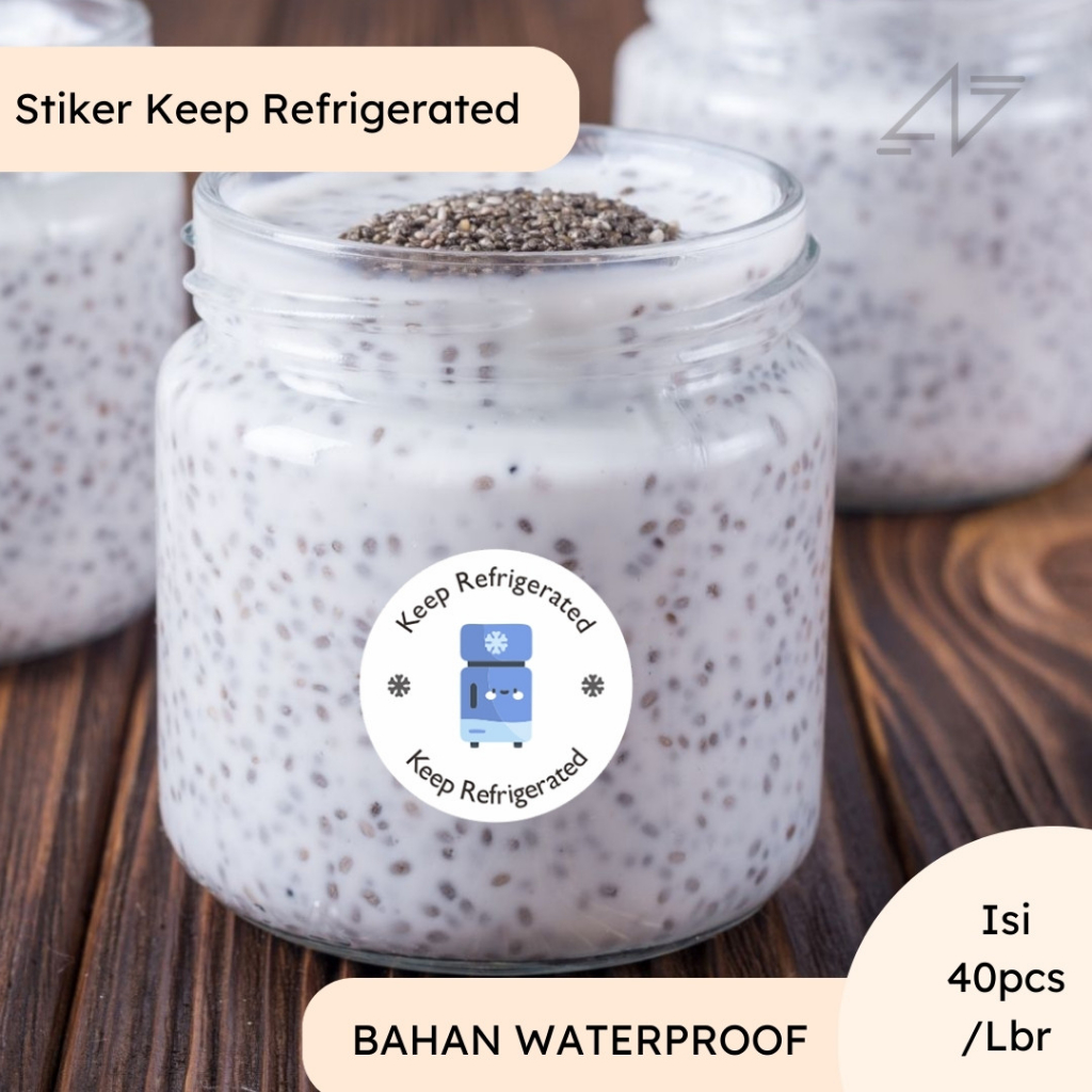 

Stiker Label Keep Refrigerated Tetap Dalam Kulkas Sticker Bahan Waterproof