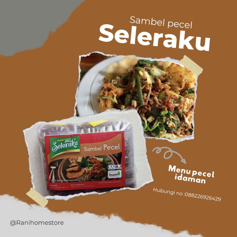 

sambel pecel seleraku bukan karangsari