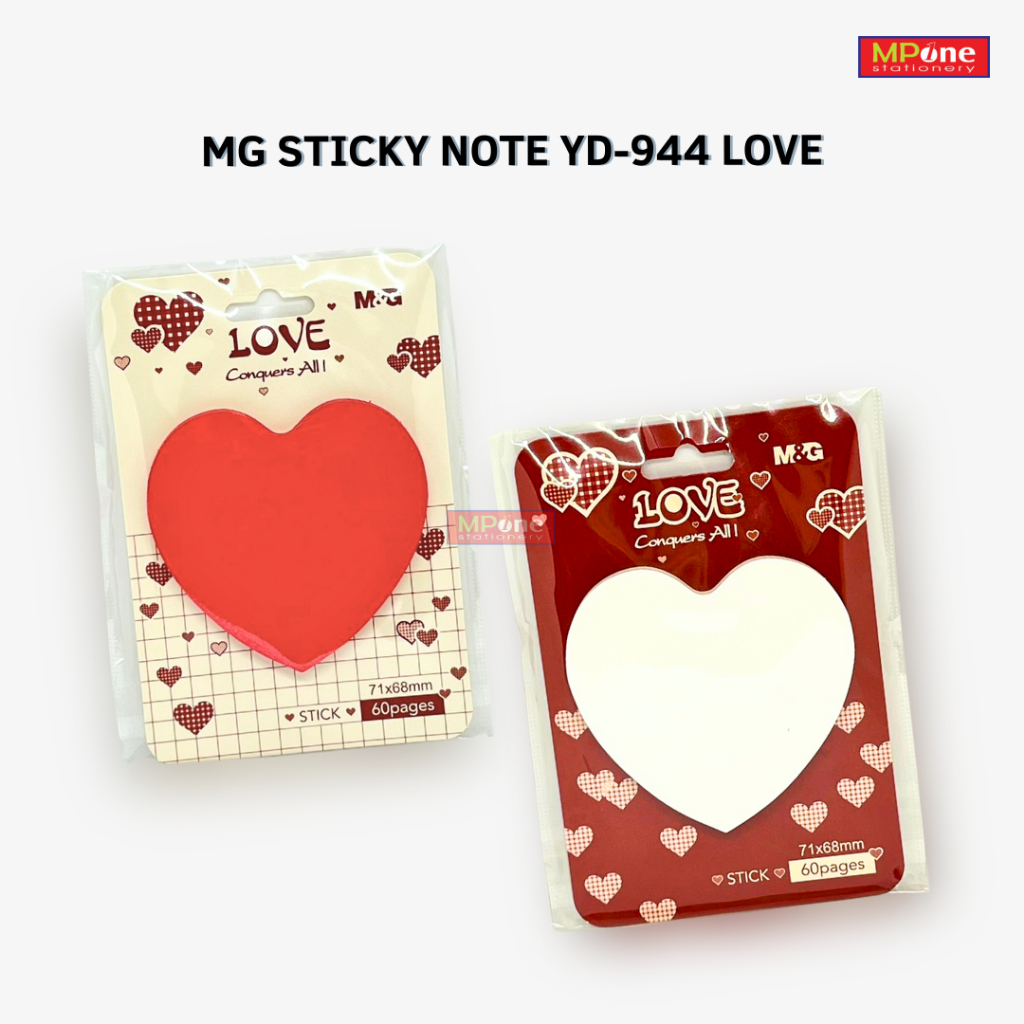 

Sticky Notes Bentuk Love M&G Stick Note Memo tempel Motif Lucu YD-944
