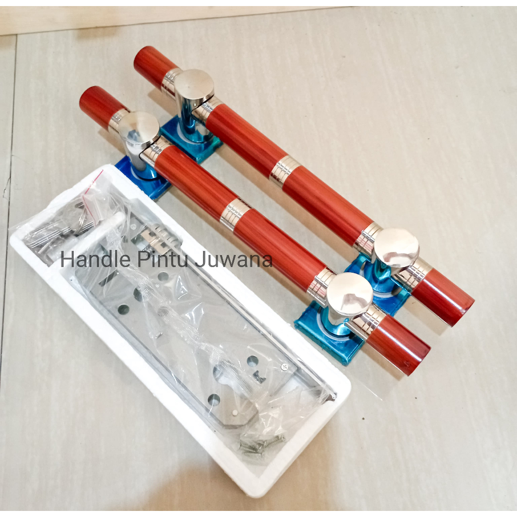Promo set Gagang Pintu dan body kunci pelor handle pintu rumah minimalis 45 cm 60 cm suling bulat ka