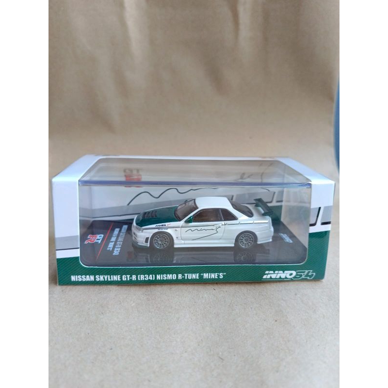 inno64 Nissan skyline  GT-R 34. nismo  R tune mines green