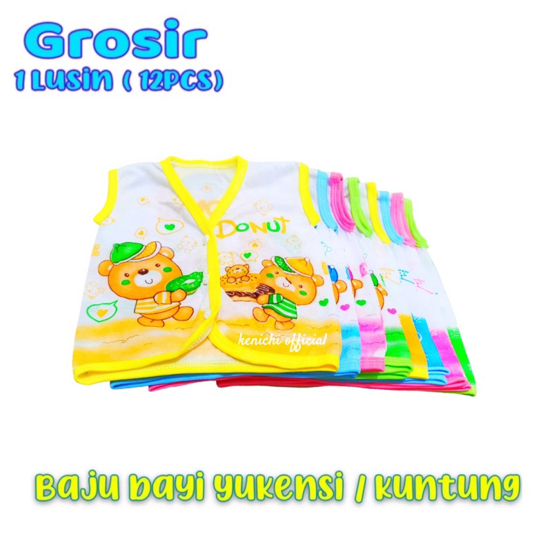 Grosir 12 PCS ( 1 Lusin ) Baju Bayi Kutung Lusinan