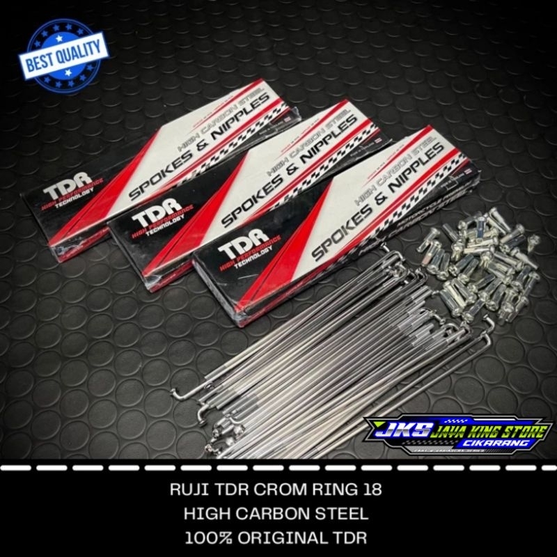 Jari jari TDR racing RX king ring 18 depan belakang ring 18 ruji Rx king rxking rxs scorpio Original