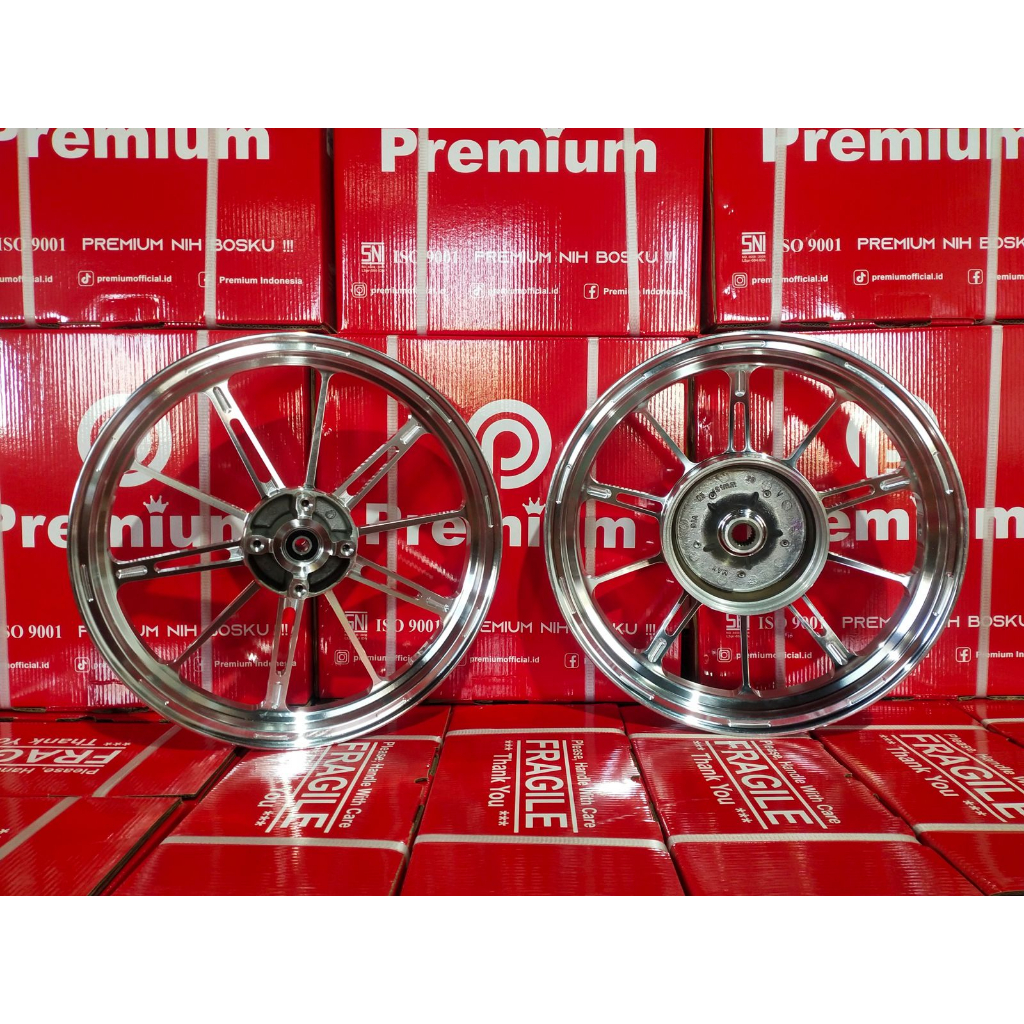 velg velek pelek merk PREMIUM by VND racing original P10 VD-P10 F: 185X14 R: 215X14 model king speed