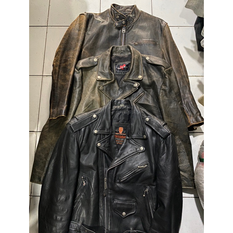 borongan jaket kulit 3 biji