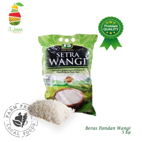 

Beras Setra Wangi Premium 1 kg / Beras pandan Wangi / Beras Pulen / Beras Putih Alami