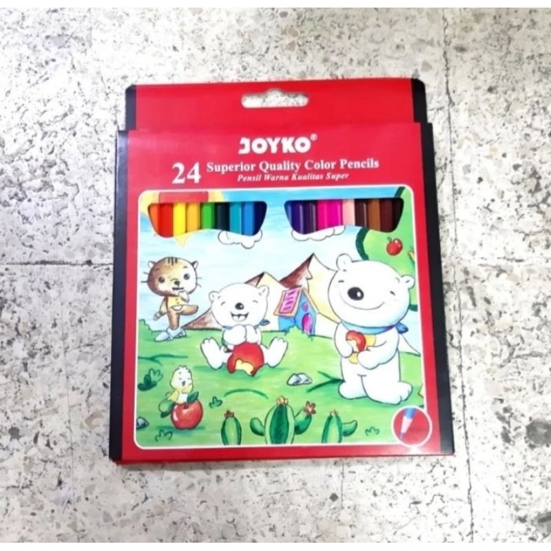 

PENCIL WARNA JOYKO 24 COLOUR PENCILS- MERK : JOYKO - PANJANG : 17,5 CM - 1PACK ISI : 24 PCS