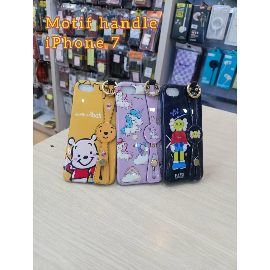 CASE IPHONE 7 MOTIF GAMBAR POOH / TRANSPARAN 2 TONE