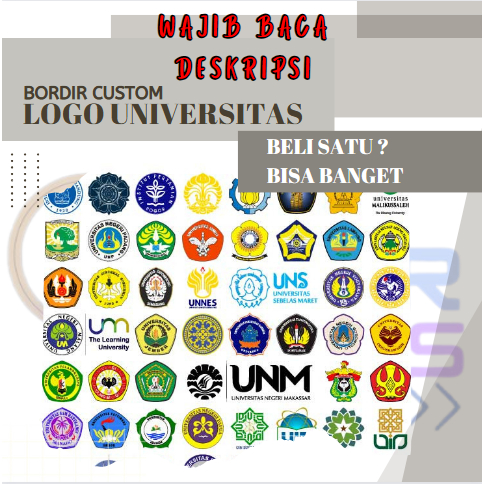 BORDIR LOGO UNIVERSITAS/BORDIR LOGO SATUAN/BORDIR LOGO/BORDIR CUSTOM/BORDIR SATUAN/BORDIR KOMPUTER