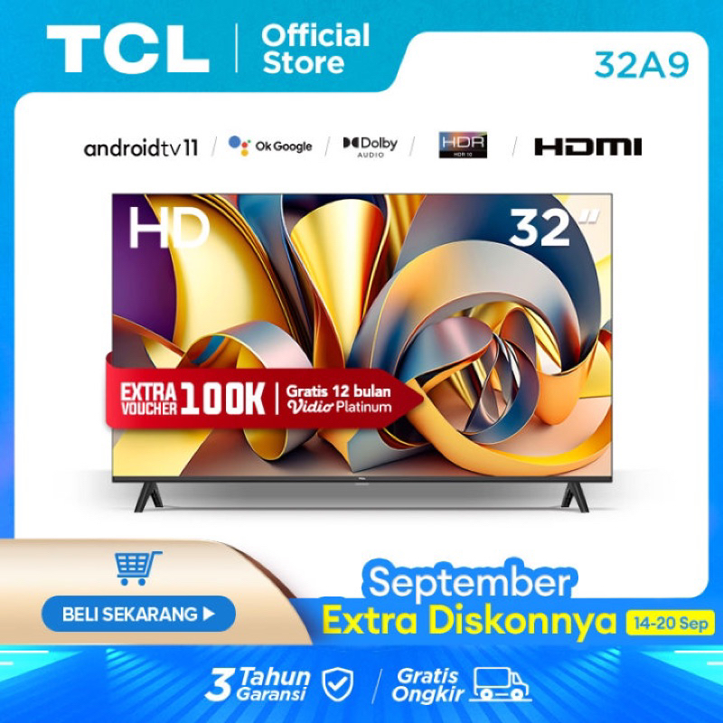 TV LED TCL 32A9 Android 11 YOUTUBE DIGITAL
