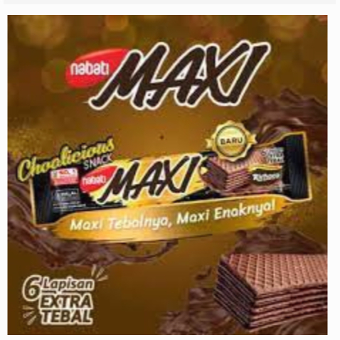 

Nabati Maxi Wafer Cokelat Extra Tebal - Netto 14gr