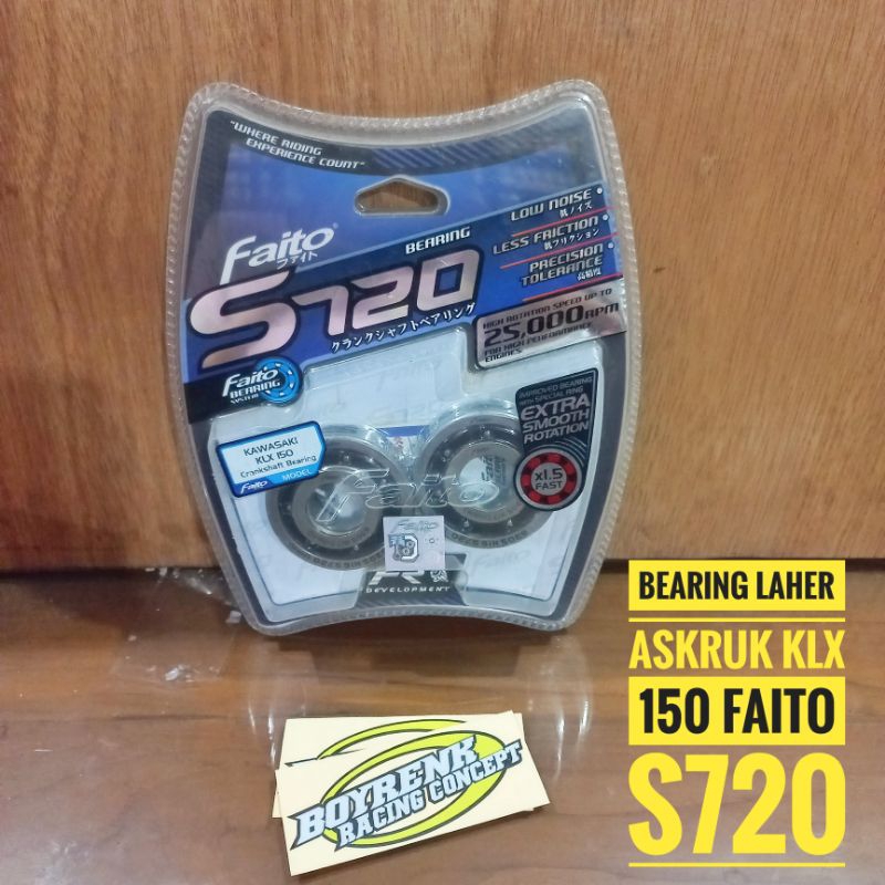 BEARING ASKRUK / LAKER ASKRUK KLX 150 VEGA ZR VIXION JUPITER MX OLD/NEW FAITO S720-BOYRENK RACING CO
