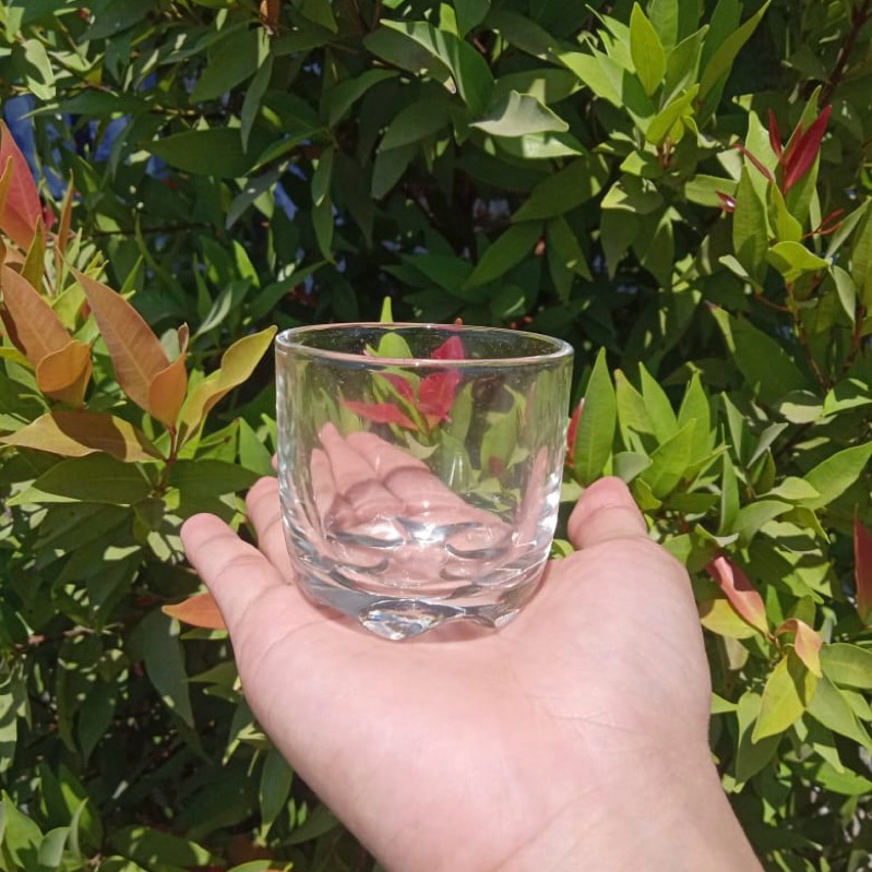 GELAS SLOKI KACA BENING BAWAH BELIMBING KECIL