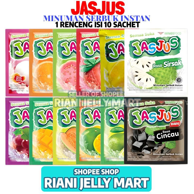 

Minuman Jasjus 1 Renceng Isi 10 Sachet