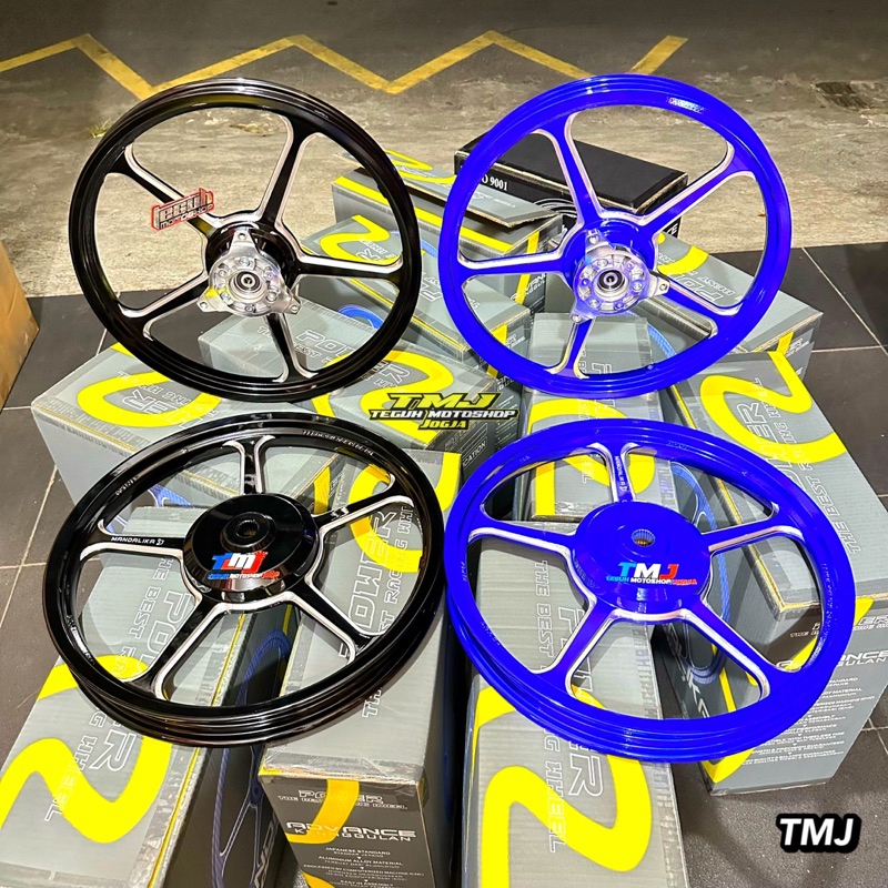 VELG POWER MANDALIKA AEROX 155CC SIZE 140 160 RING 17 SET DEPAN BELAKANG PNP AEROX NEW DAN OLD MODEL