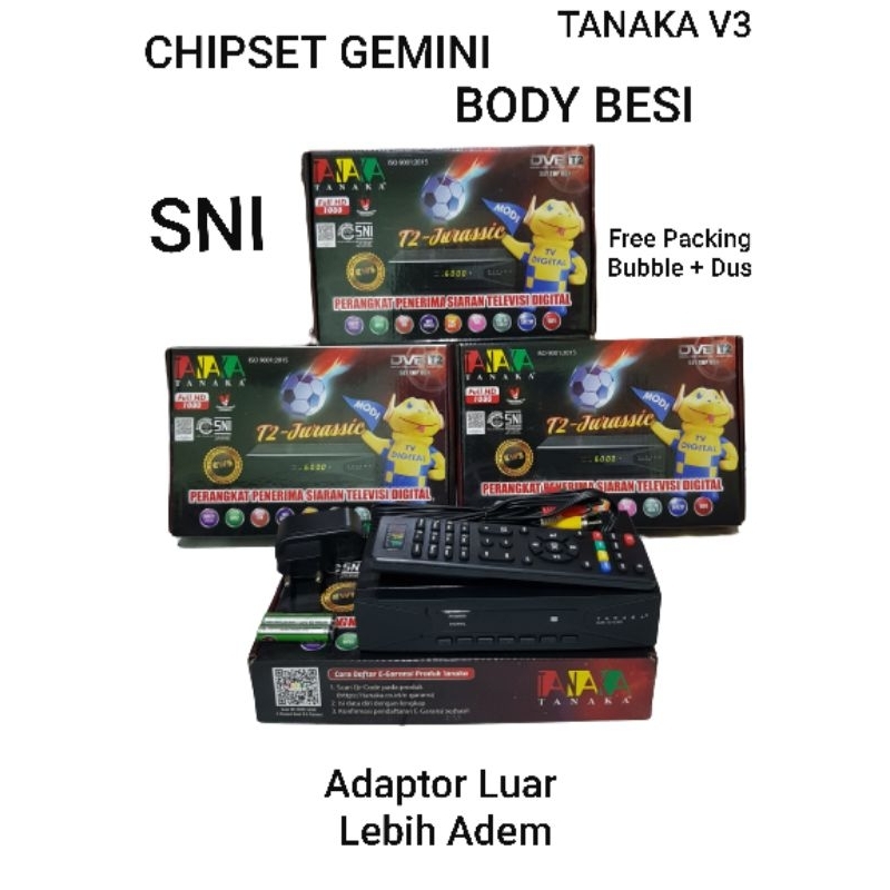 STB TANAKA JURASSIC SET TOP BOX DIGITAL TANAKA JURASSIC DVBT2