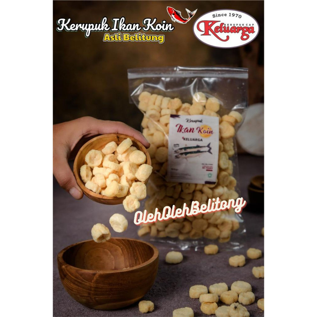 

Kerupuk ikan asli Belitung Bangka. bentuk koin kecil. 170gr. halal. Kerupuk ikan bangka belitung. Oleh-oleh legendaris. Kerupuk getas udang. kerupuk cumi. keripik. makanan ringan. krupuk renyah. tanpa pengawet. cemilan keluarga. cemilan anak. cemilan enak