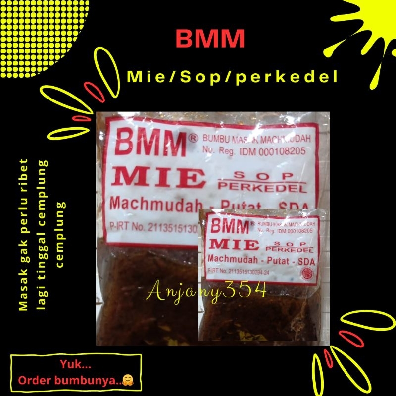 

Bumbu Masak Machmudah "BMM" Mie/Sop/Perkedel