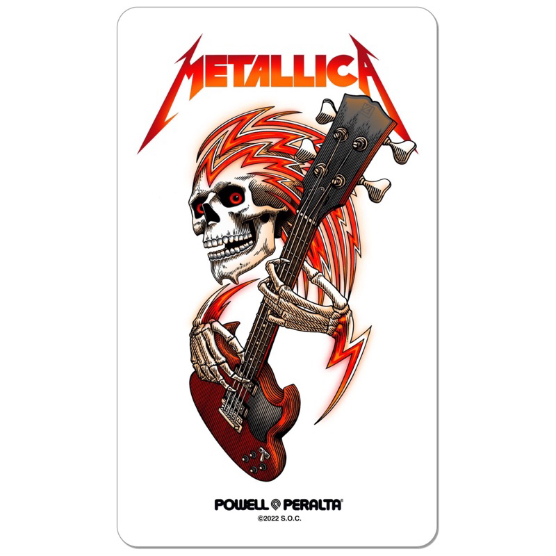 Powell Peralta Sticker metallica Collab