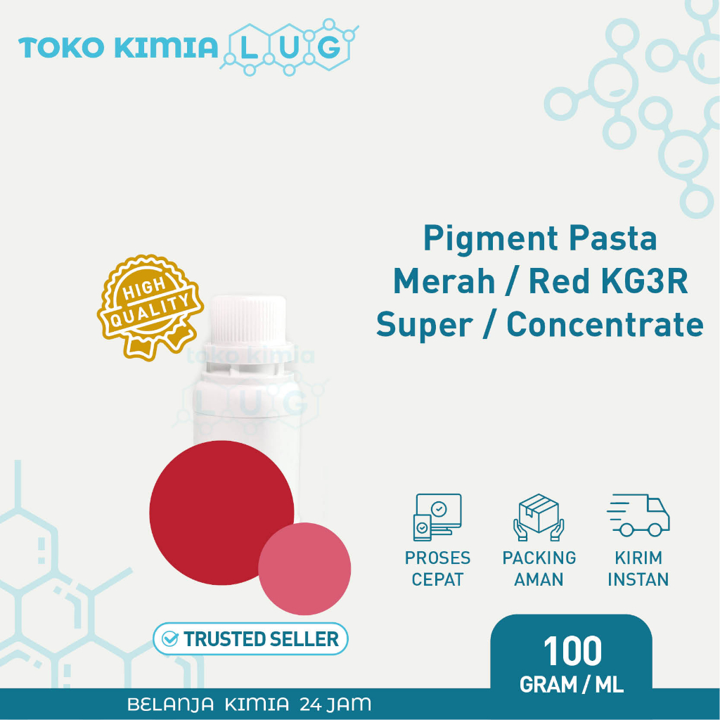 

Pigmen Pasta Biang Pewarna Pigment - Merah Red KG3R con super 100 gram