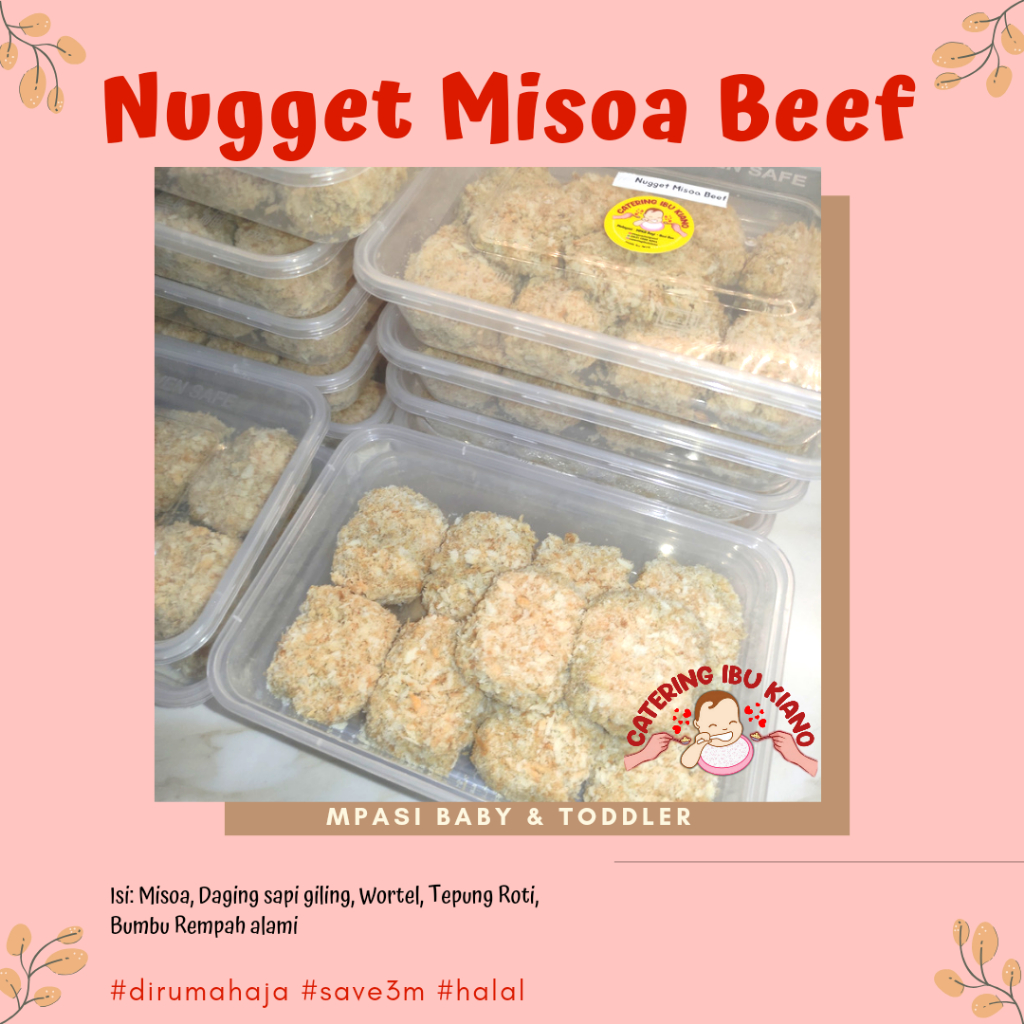 

Nugget Misoa Beef Catering MPASI Bayi Frozen