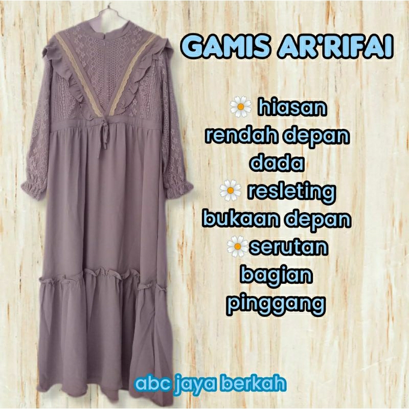 baju muslim rendah, gamis syar'i,