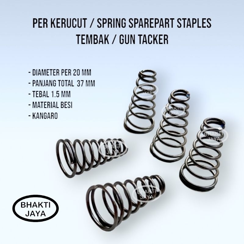 

Per Kerucut / Spring Sparepart Staples Tembak / Gun Tacker | 1.5 mm | Kangaro