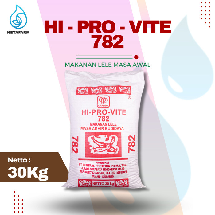 PAKAN IKAN LELE, NILA, GURAME DLL HI-PRO-VITE 782. 30 KG