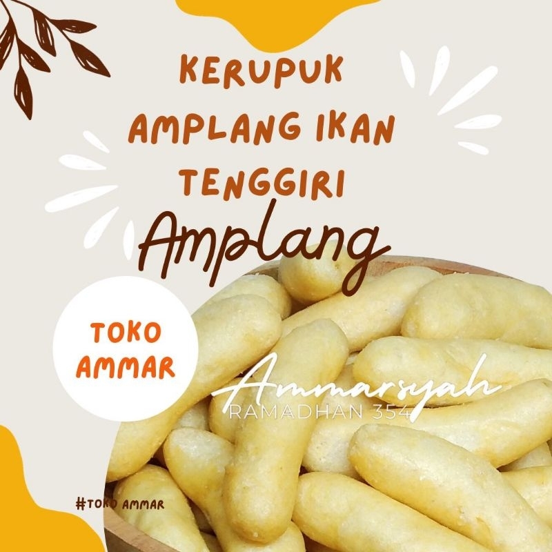 

Kerupuk Amplang Ikan Tenggiri(100gram)Camilan Sehat/Camilan Gurih Renyah