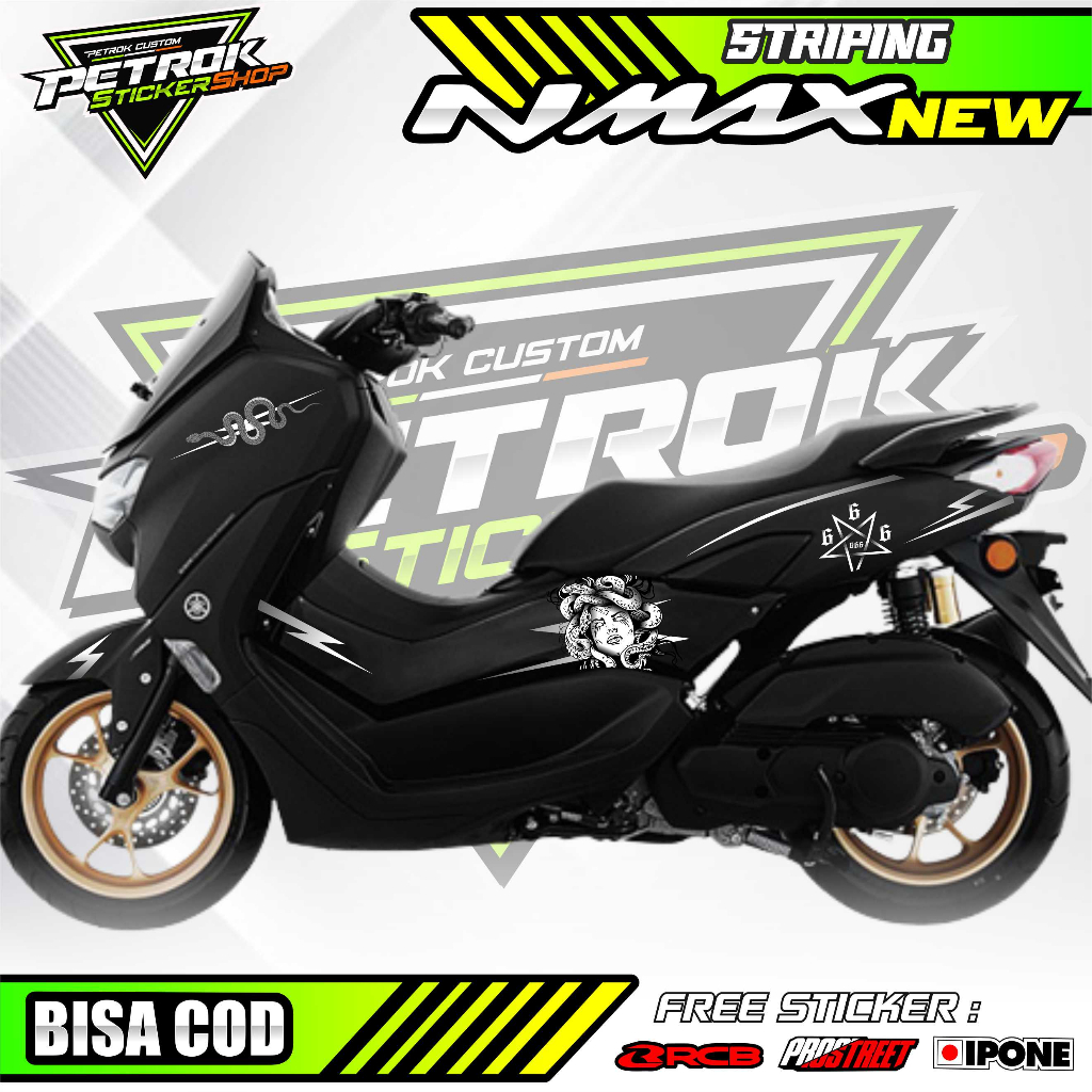STRIPING VARIASI YAMAHA N MAX NEW MEDUSA STYLE / STICKER LIST MOTOR N MAX BARU