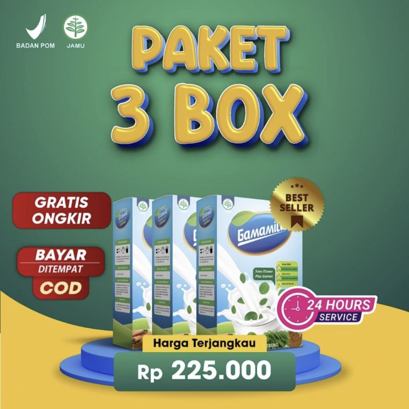 

SUSU ETAWA GAMAT GAMAMILK (3 Box) - Solusi Atasi Masalah Sendi&Tulang