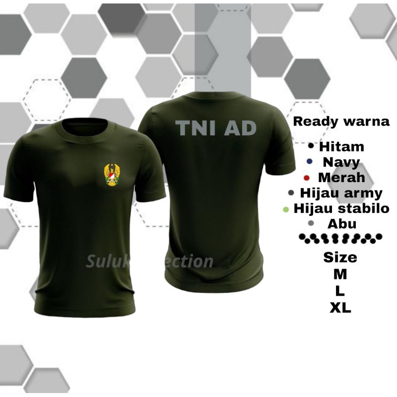 Kaos Jersey TNI AD Hitam || Kaos Olahraga Jersey TNI AD || Kaos Jersey Dryfit TNI AD Hitam BISA COD