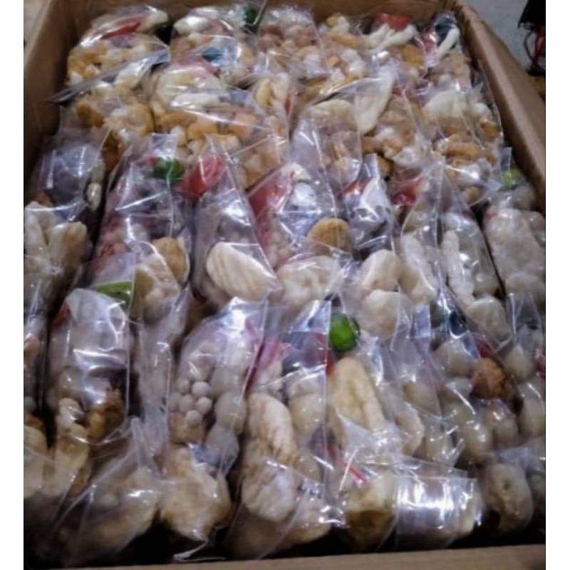 

bakso aci dan salad buah