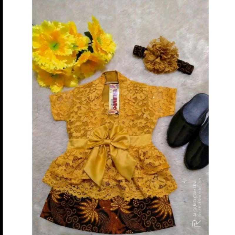 kebaya anak model tumpuk/kebaya modern/Kebaya anak lucu