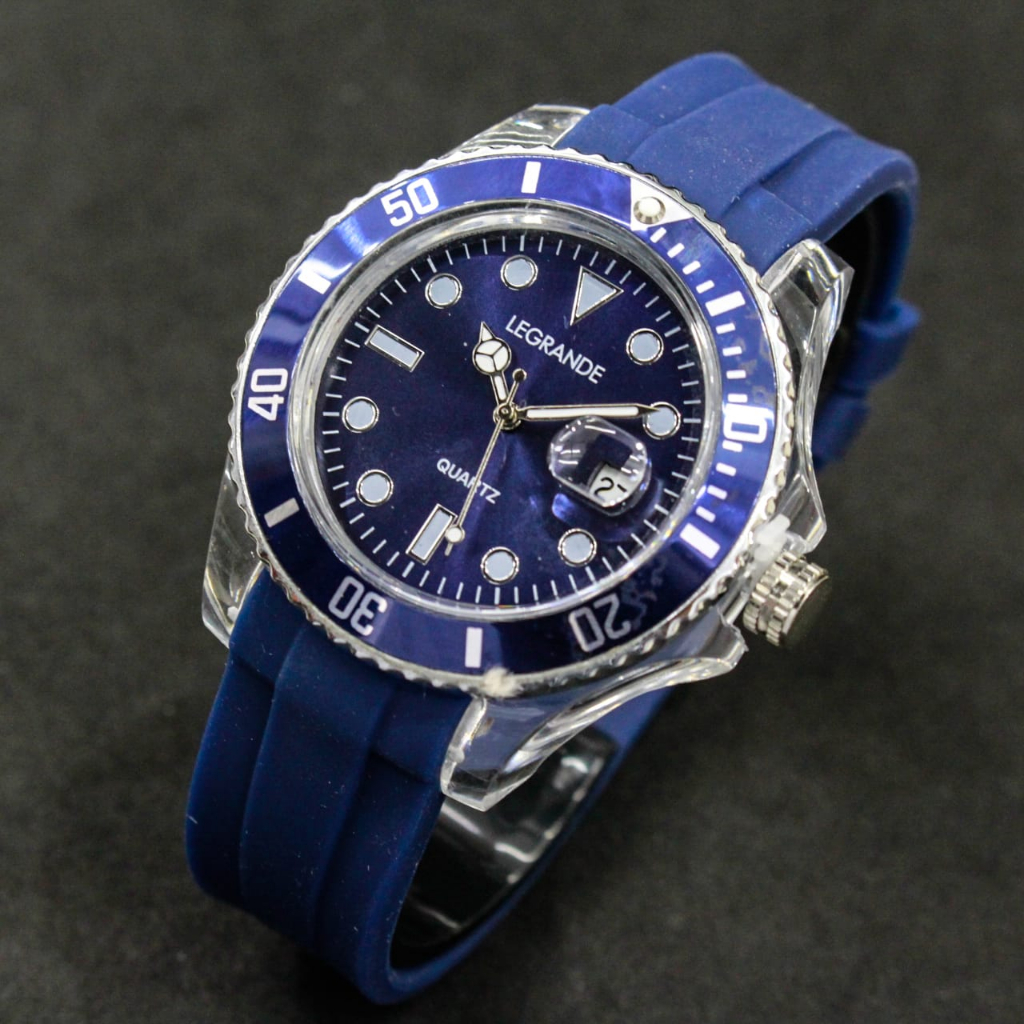 Jam Tangan Pria Legrande Analog Tanggal Original Rubber