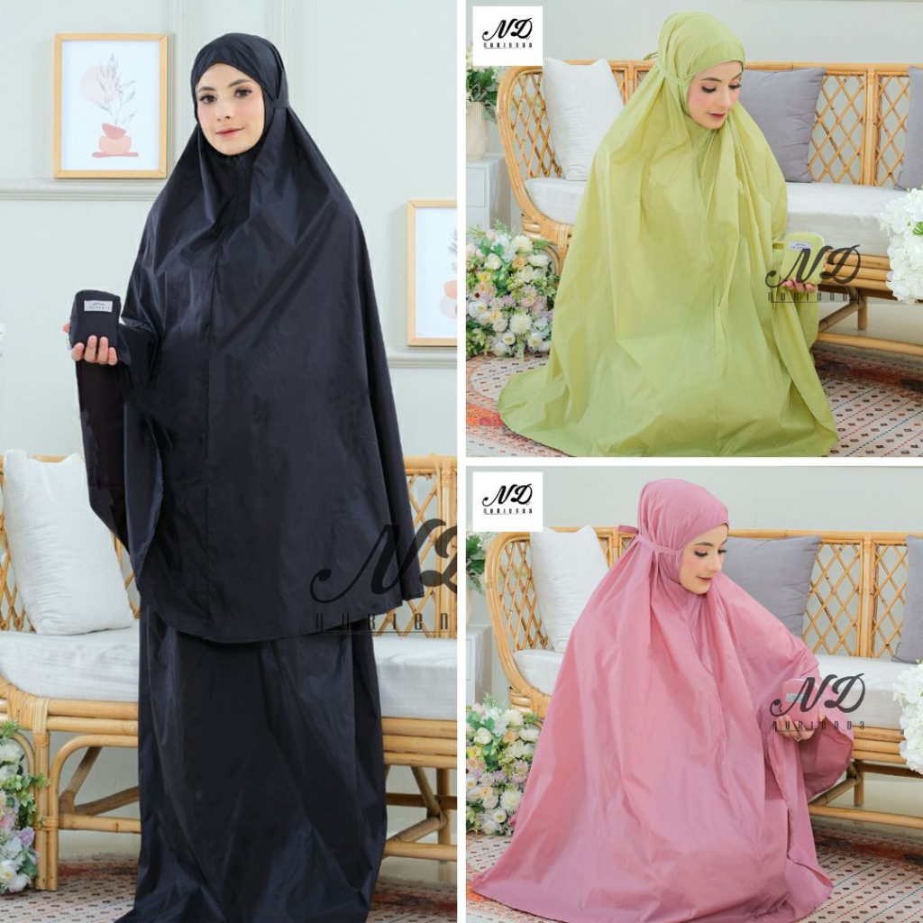 Mukena Travel Mini Pouch Mukena Traveling Terlaris Mukena Parasut Mukena Polos